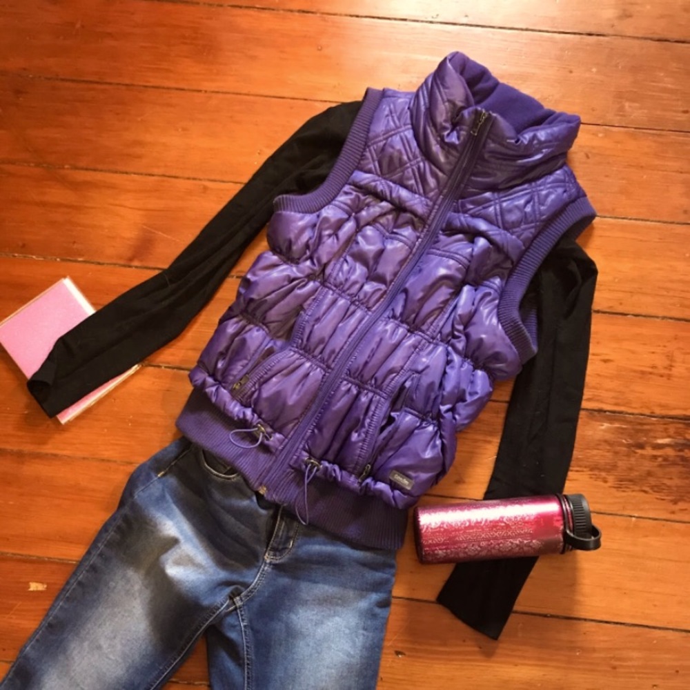Calvin Klein Purple Puffer Vest